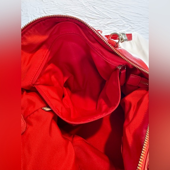 Coach Vibrant Red Leather Shoulder Bag - Picture 2 of 4